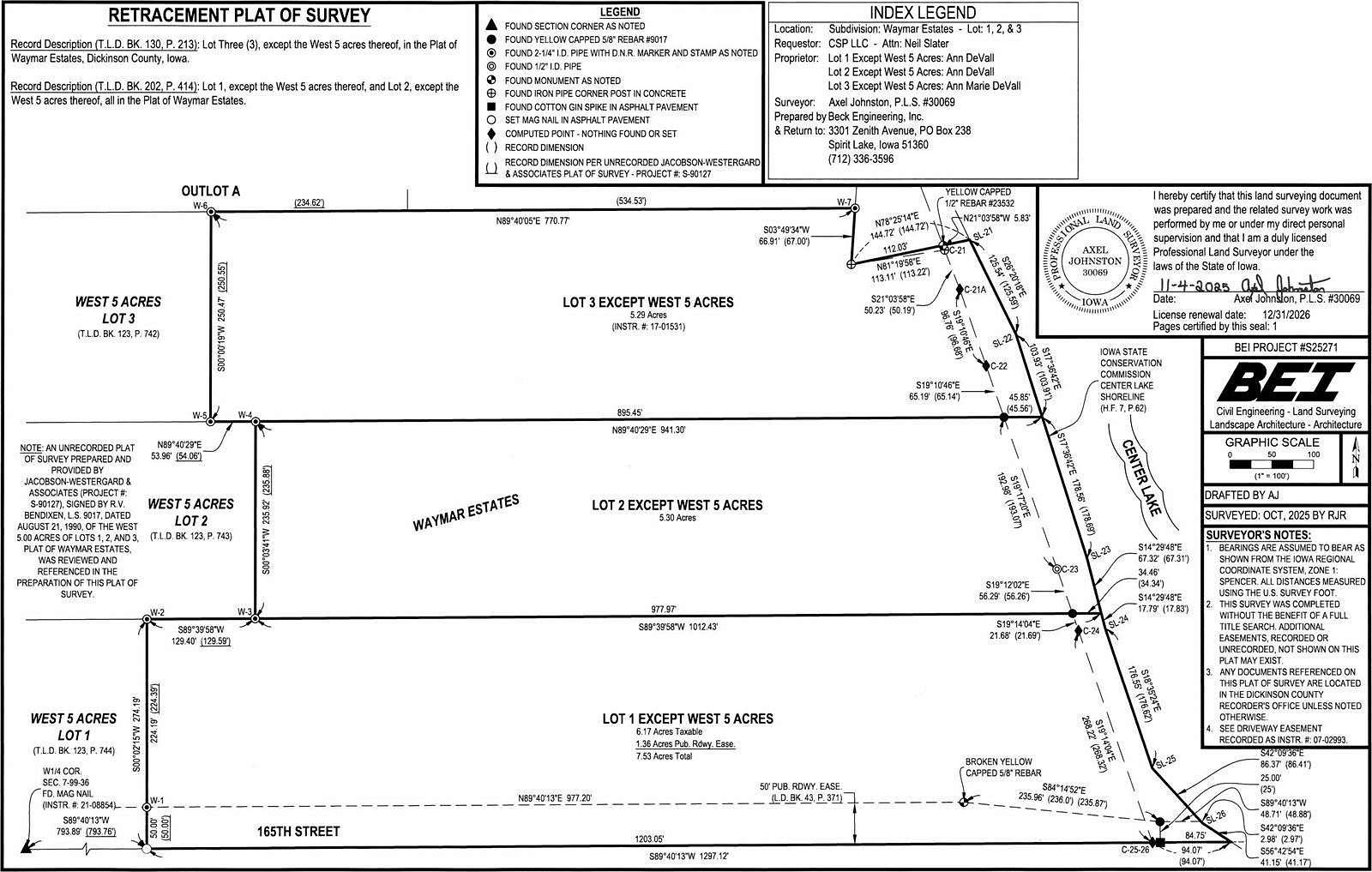 18.1 Acres of Land for Sale in Spirit Lake, Iowa