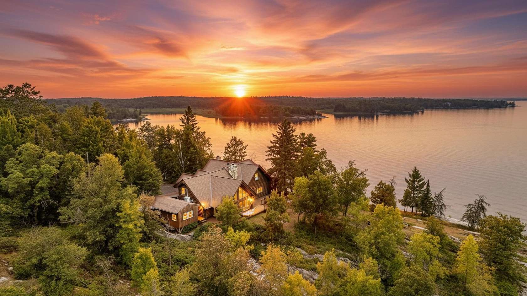 1.5 Acres of Land with Home for Sale in Kabetogama, Minnesota