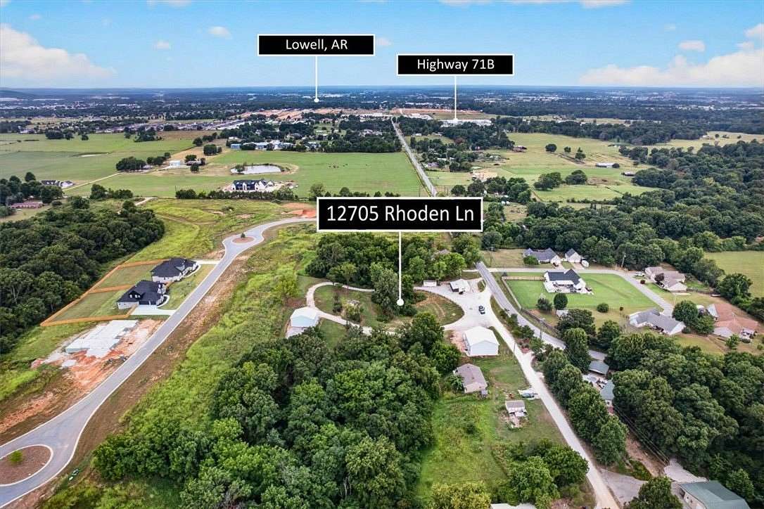 2.66 Acres of Land with Home for Sale in Lowell, Arkansas