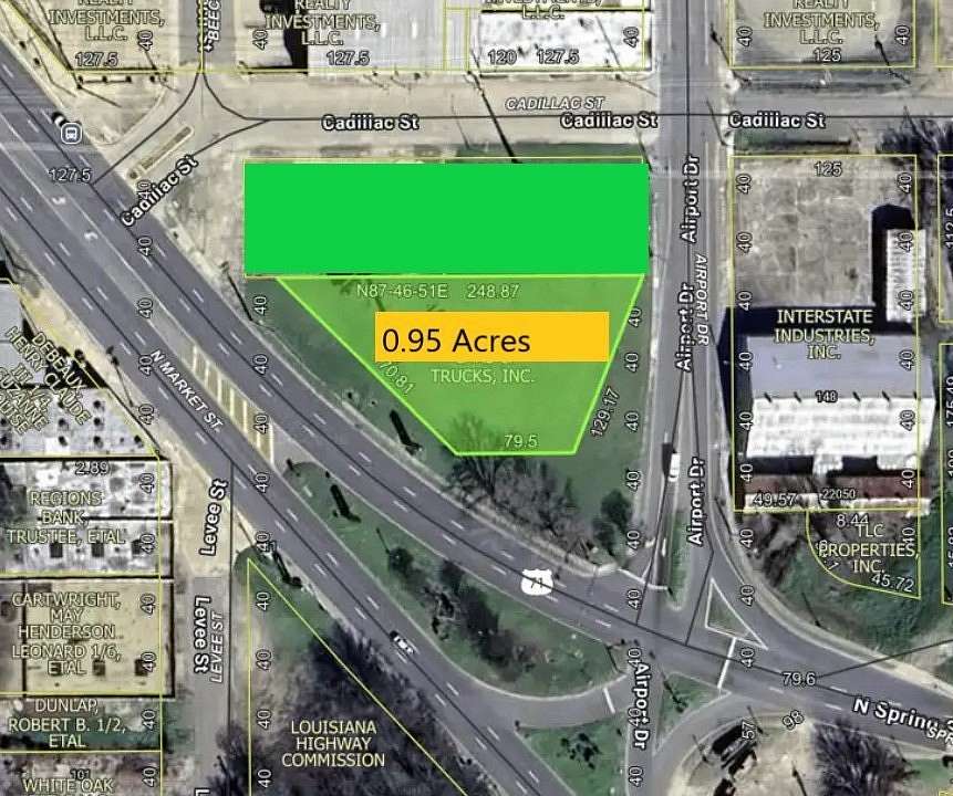 0.95 Acres of Commercial Land for Sale in Shreveport, Louisiana