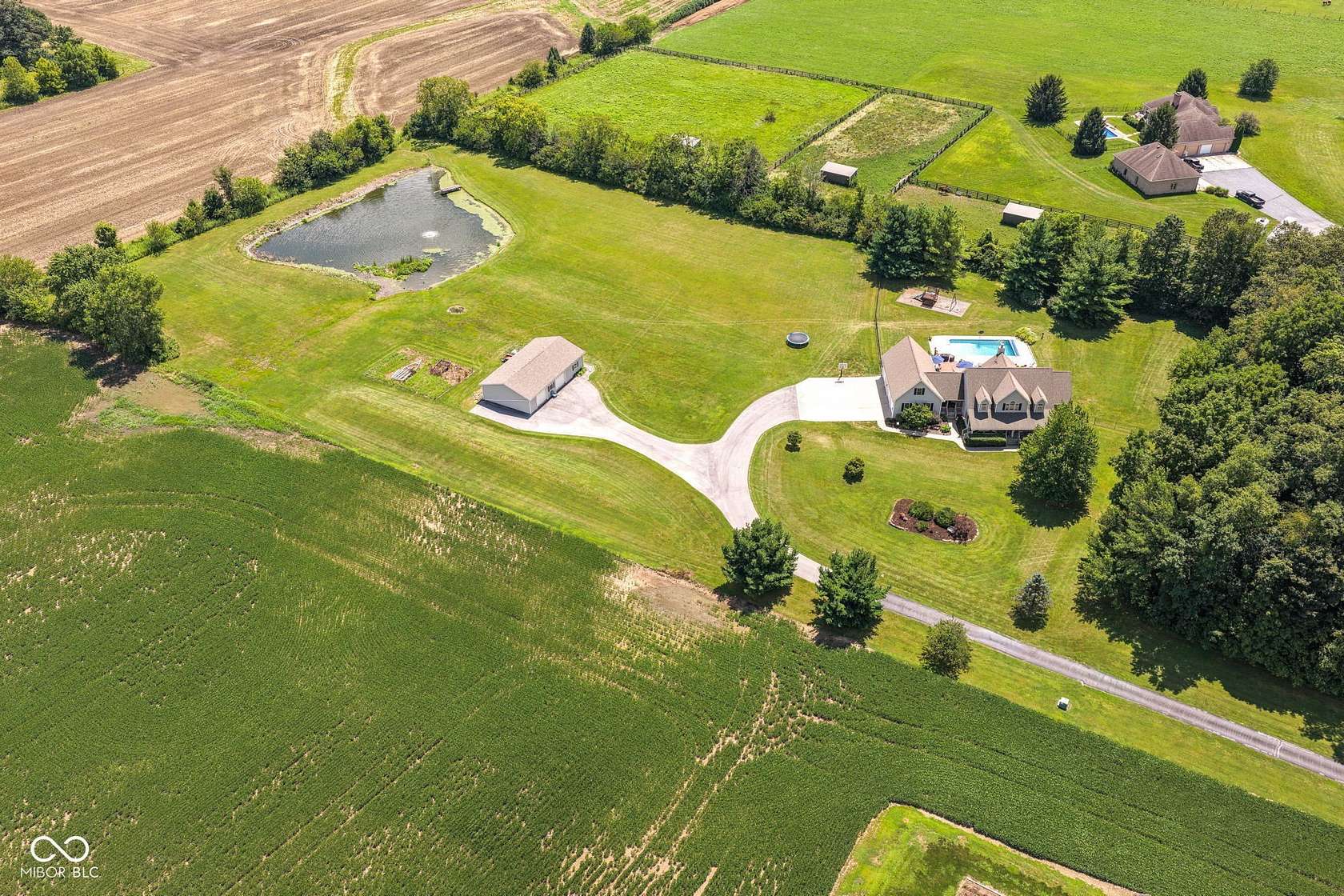8.59 Acres of Land with Home for Sale in Greenwood, Indiana