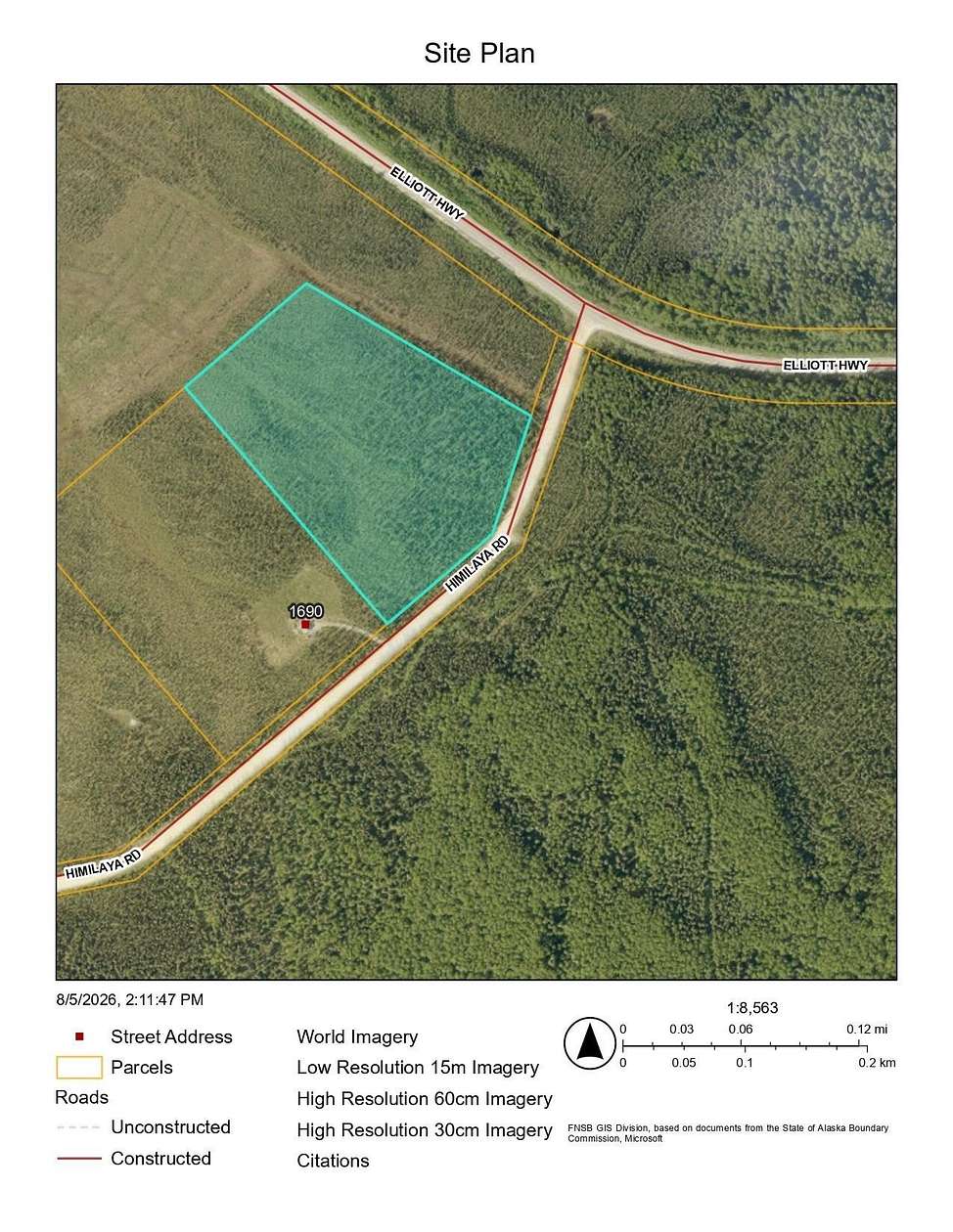 10.3 Acres of Land for Sale in Fairbanks, Alaska