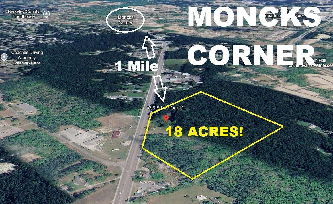 18 Acres of Land for Sale in Moncks Corner, South Carolina