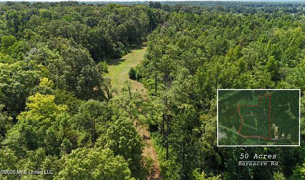 50 Acres of Recreational Land for Sale in Batesville, Mississippi