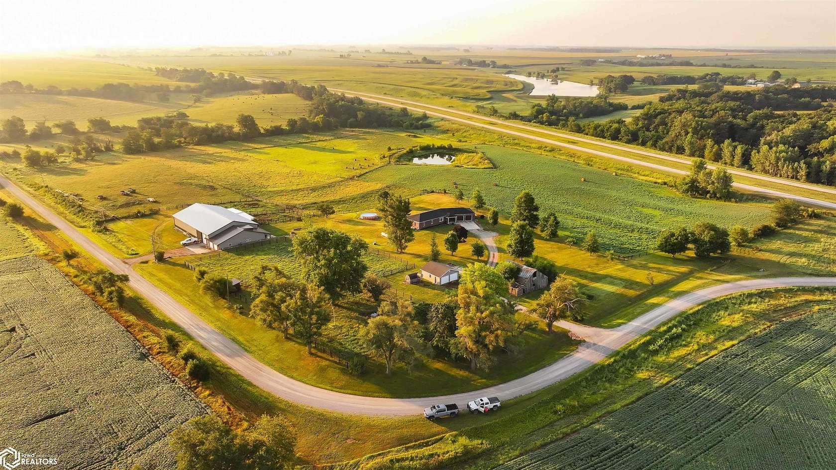 29 Acres of Agricultural Land with Home for Sale in Agency, Iowa