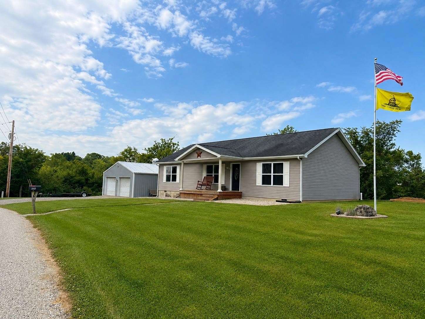 17.2 Acres of Land with Home for Sale in Vevay, Indiana