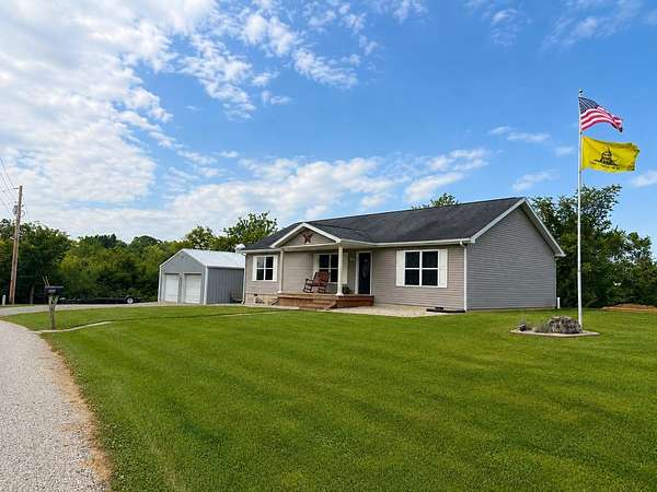 17.2 Acres of Land with Home for Sale in Vevay, Indiana