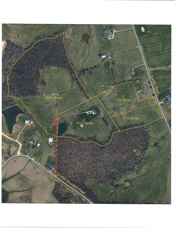 55 Acres of Land with Home for Auction in Roundhill, Kentucky