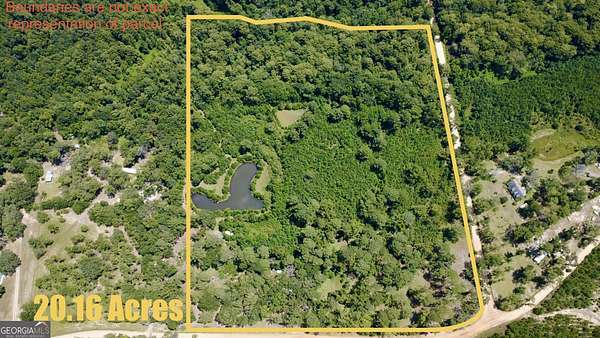 20.2 Acres of Recreational Land with Home for Sale in Statesboro, Georgia