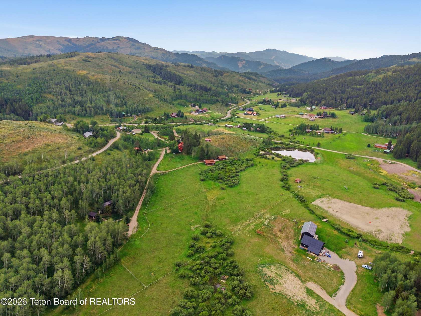 7.58 Acres of Land with Home for Sale in Wilson, Wyoming
