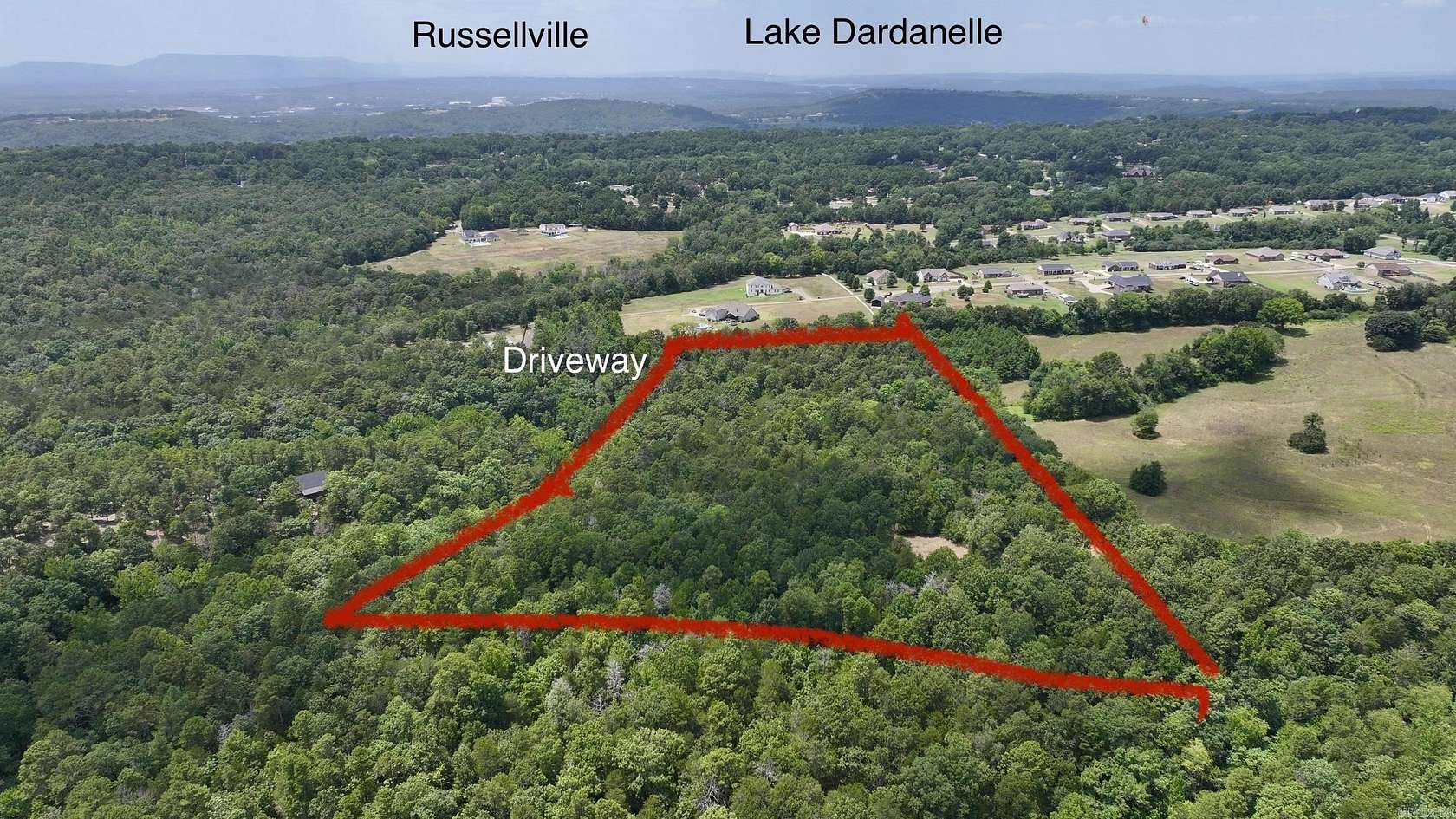 18.8 Acres of Recreational & Residential Land for Sale in Russellville, Arkansas