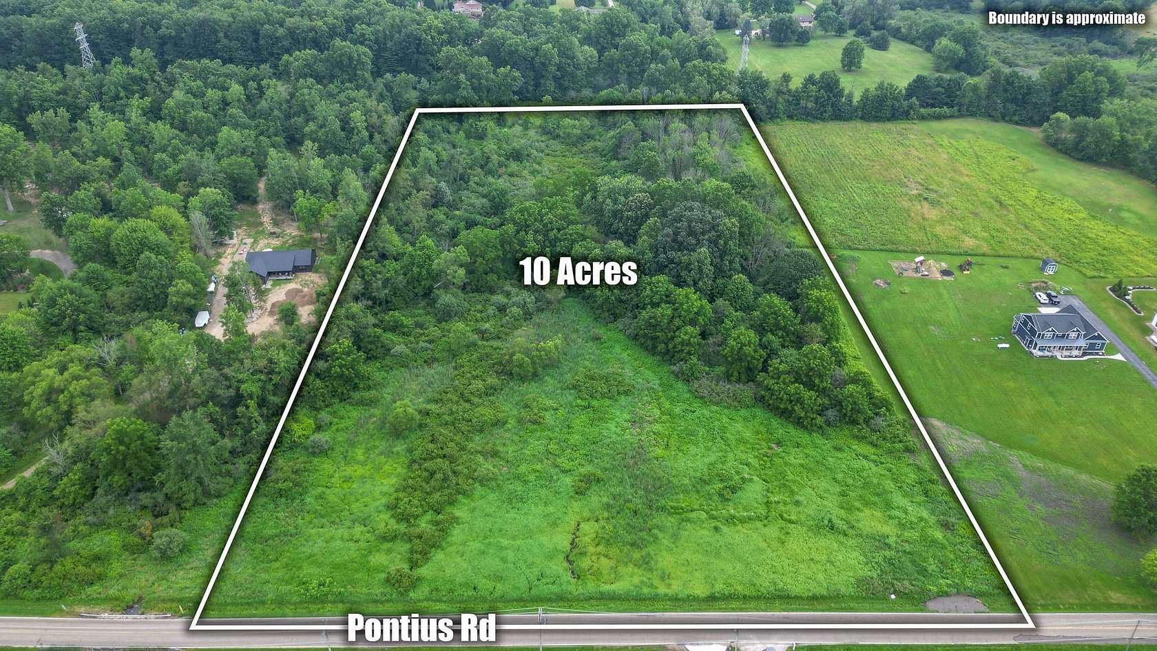 10.4 Acres of Recreational Land for Auction in Mogadore, Ohio