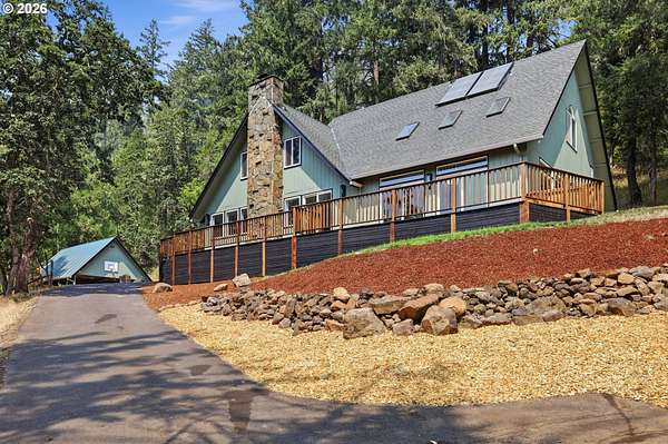 49.6 Acres of Land with Home for Sale in Lowell, Oregon
