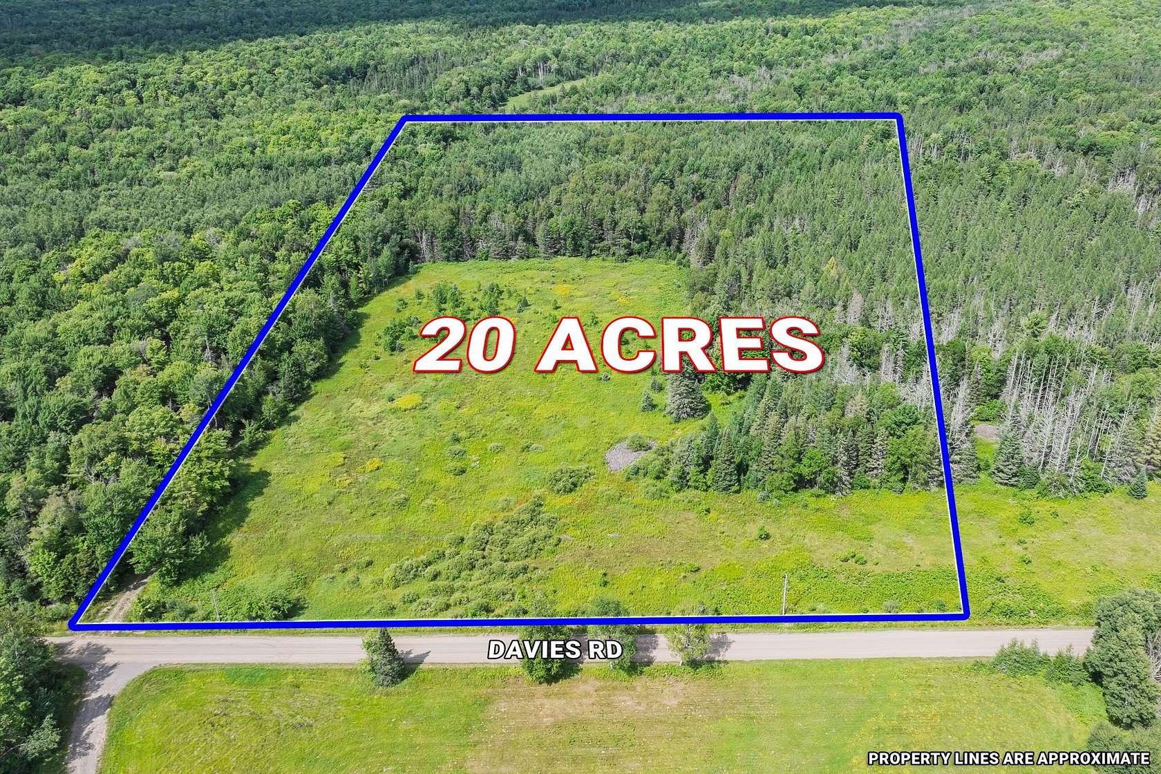 20 Acres of Recreational & Residential Land for Sale in Phelps, Wisconsin