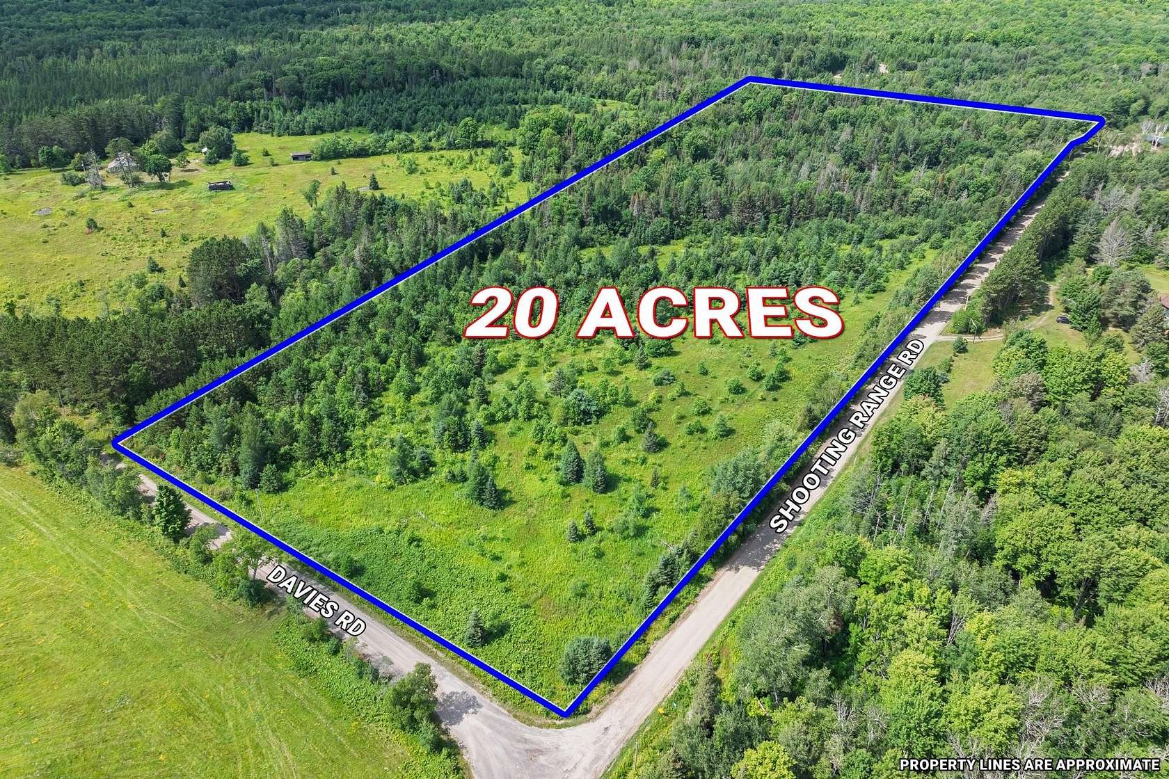 20 Acres of Recreational & Residential Land for Sale in Phelps, Wisconsin