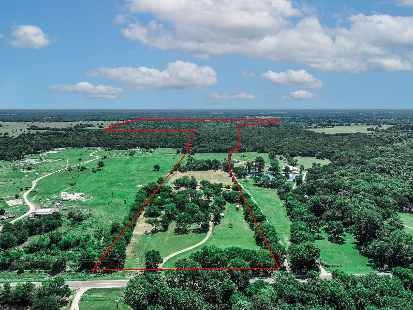170 Acres of Land with Home for Sale in Lone Oak, Texas