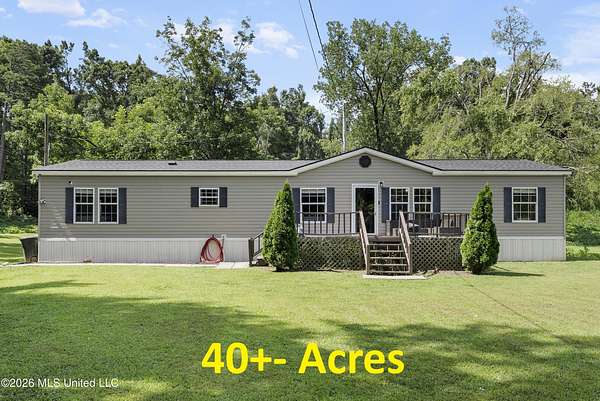 40 Acres of Land with Home for Sale in Hickory Flat, Mississippi