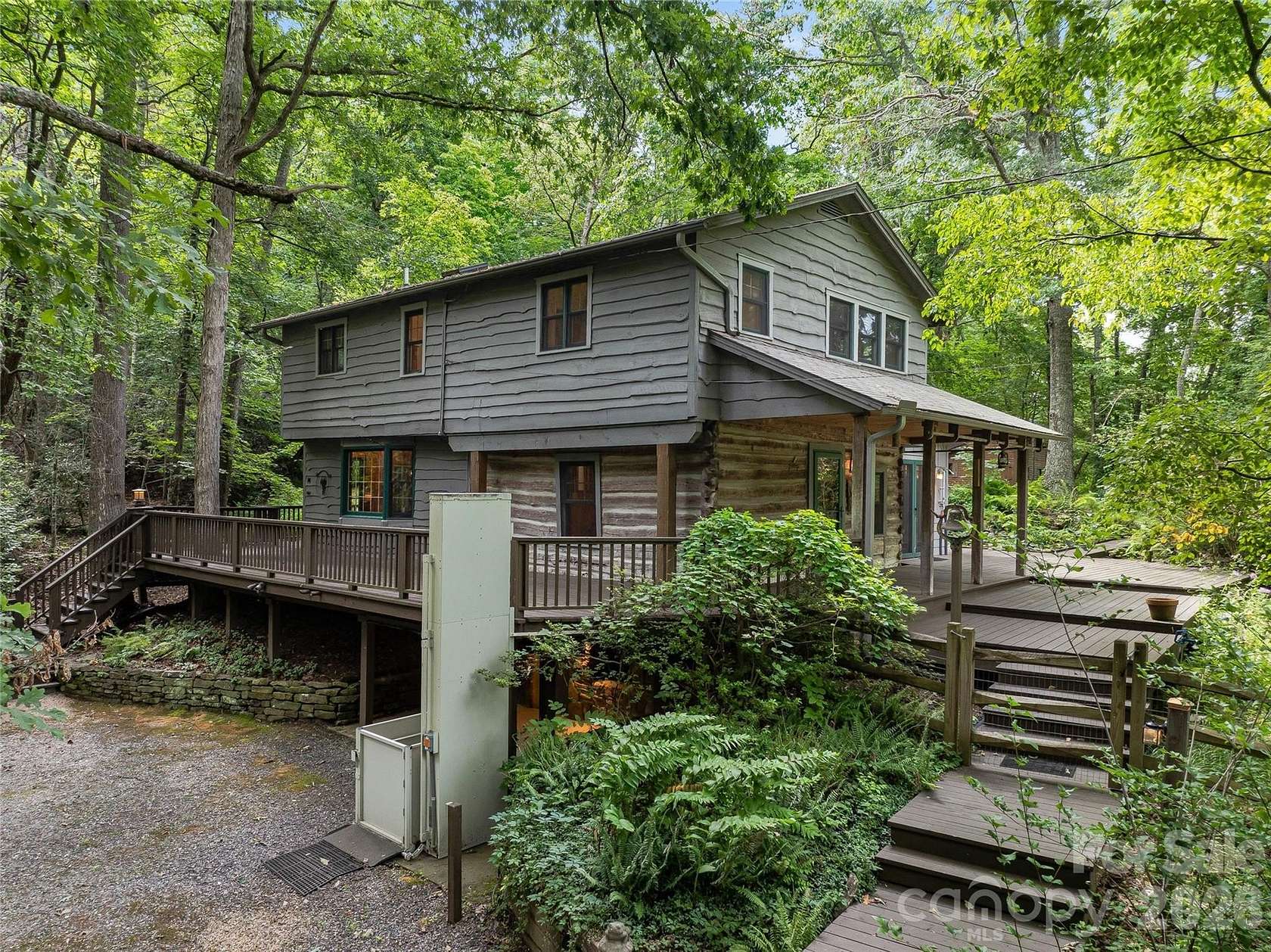 8.16 Acres of Land with Home for Sale in Fairview, North Carolina