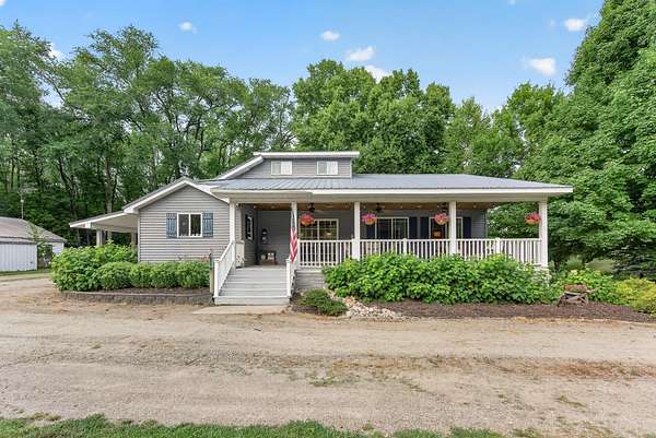 4.66 Acres of Land with Home for Sale in Maple Lake, Minnesota