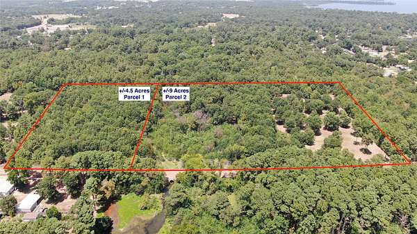 9.12 Acres of Residential Land for Sale in Chandler, Texas