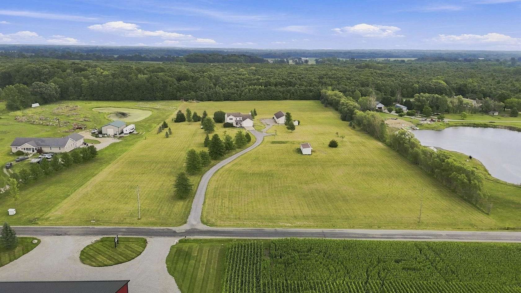 8.42 Acres of Land with Home for Sale in St. Joe, Indiana
