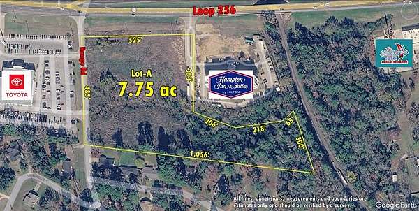7.75 Acres of Commercial Land for Sale in Palestine, Texas