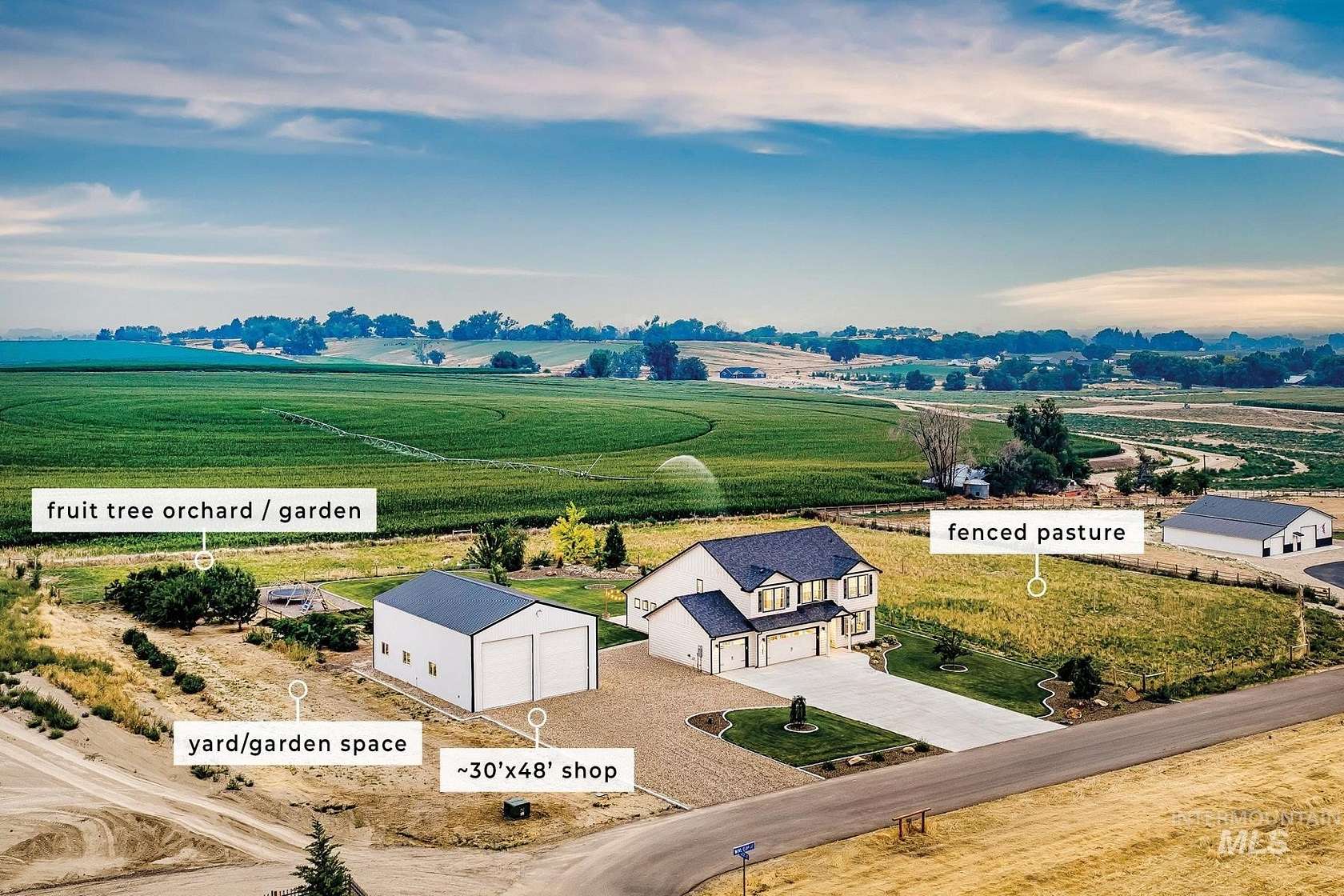 2.46 Acres of Land with Home for Sale in Parma, Idaho