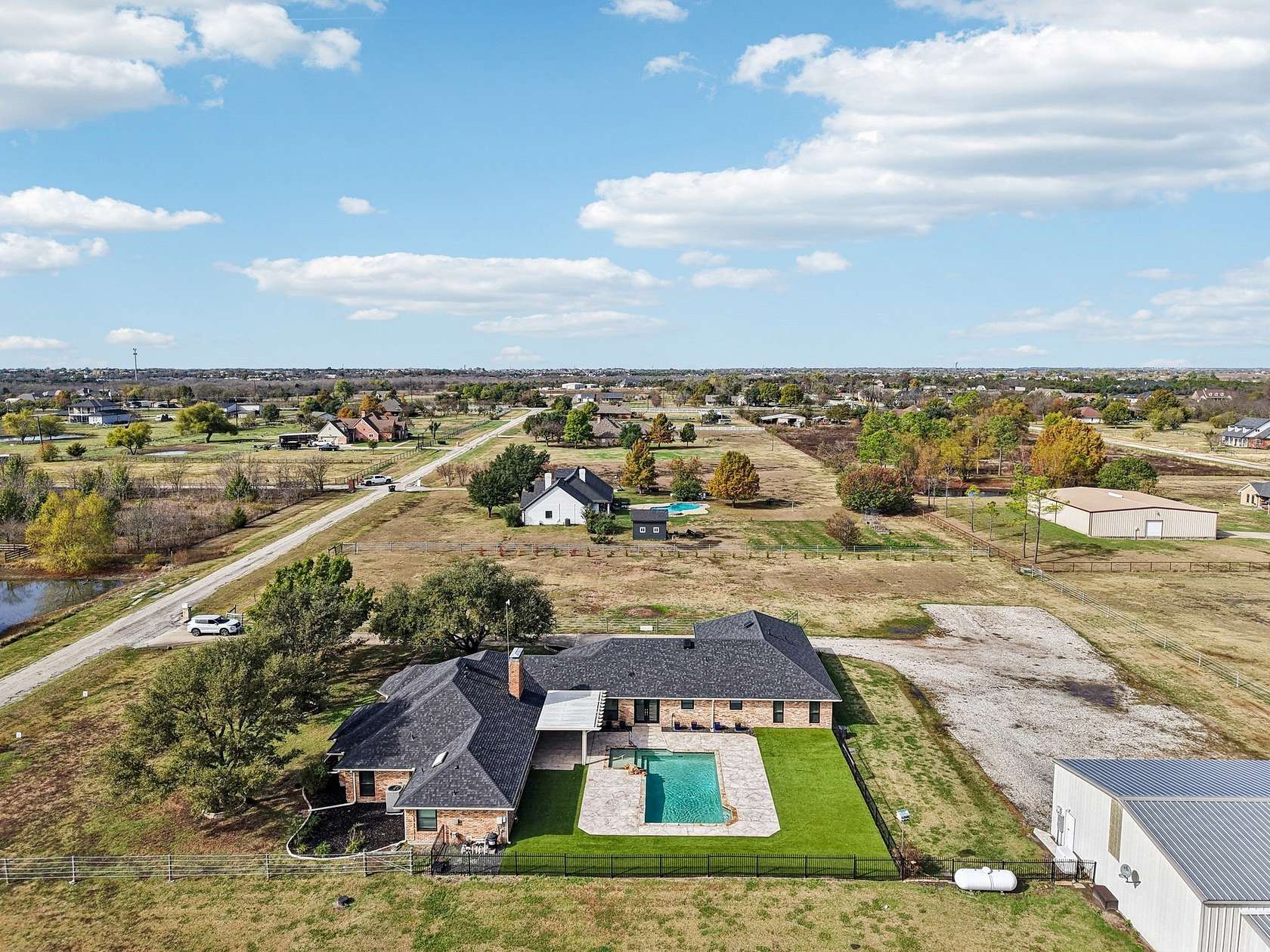 2.5 Acres of Land with Home for Sale in McLendon-Chisholm, Texas