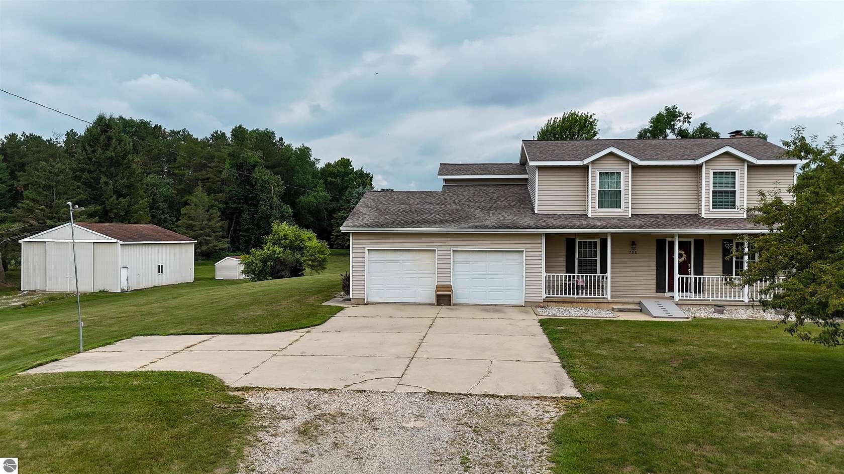 20 Acres of Recreational Land with Home for Sale in Mount Pleasant, Michigan