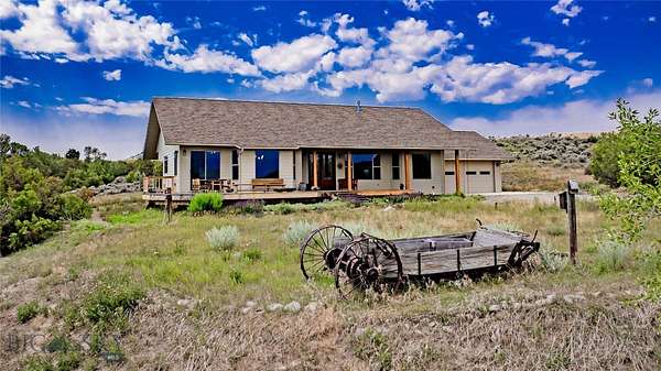 25.2 Acres of Recreational Land with Home for Sale in Clyde Park, Montana