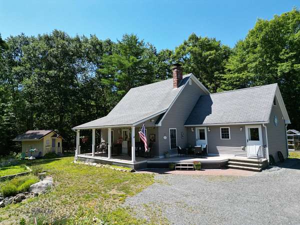 5.3 Acres of Land with Home for Sale in Burlington, Maine