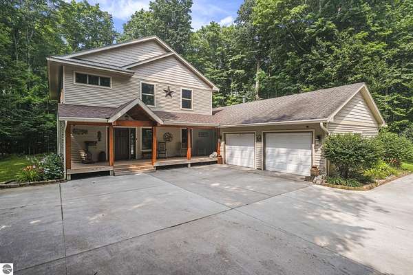 10.1 Acres of Land with Home for Sale in Interlochen, Michigan