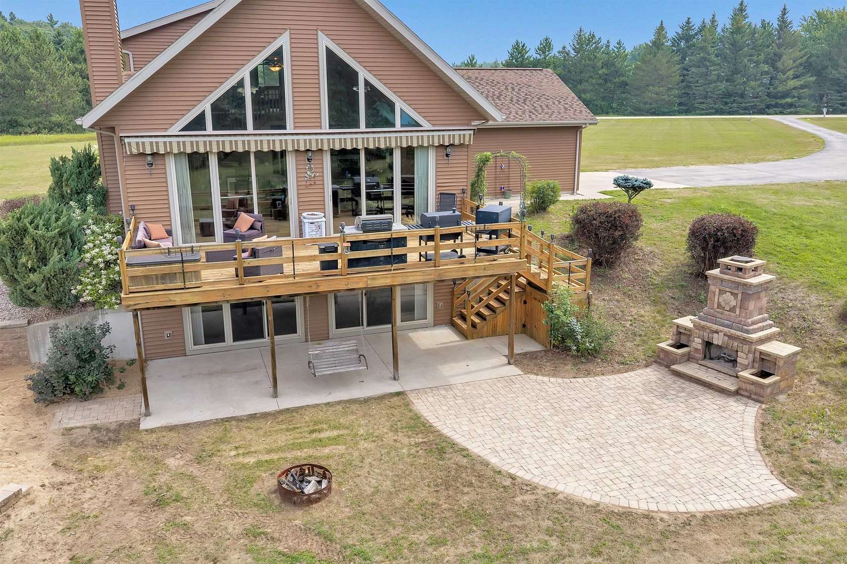 2.54 Acres of Land with Home for Sale in Waupaca, Wisconsin