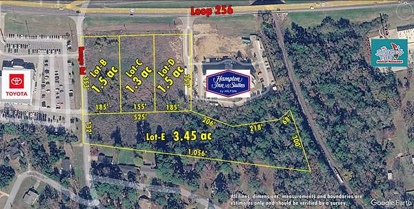 1.5 Acres of Commercial Land for Sale in Palestine, Texas