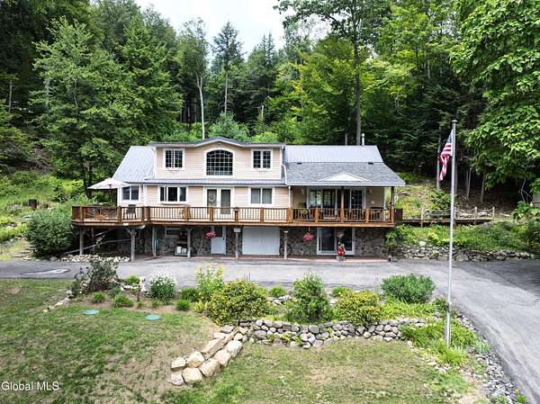 15.7 Acres of Recreational Land with Home for Sale in Hadley, New York