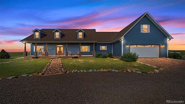 40 Acres of Agricultural Land with Home for Sale in Calhan, Colorado