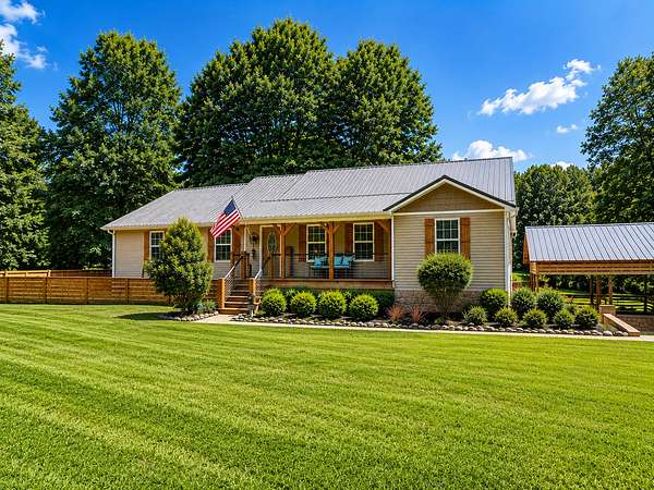 7.87 Acres of Land with Home for Sale in Lynchburg, Tennessee