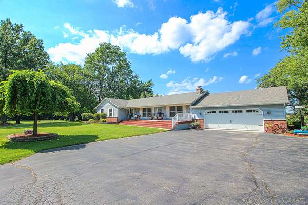2.5 Acres of Land with Home for Sale in Wheatfield, Indiana