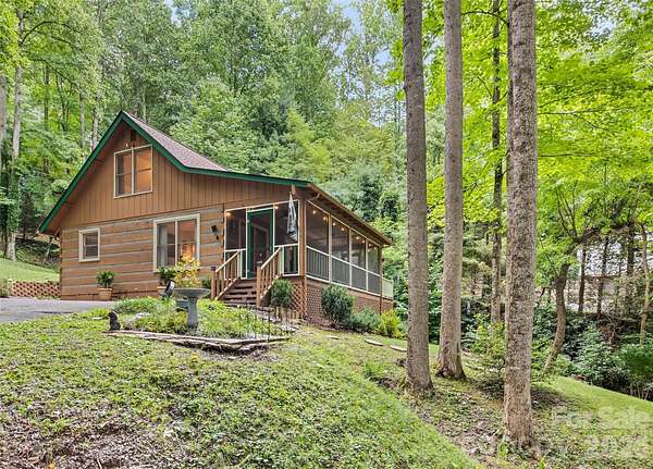 1.5 Acres of Land with Home for Sale in Maggie Valley, North Carolina