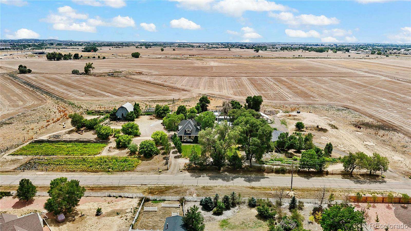 3.84 Acres of Land with Home for Sale in Brighton, Colorado