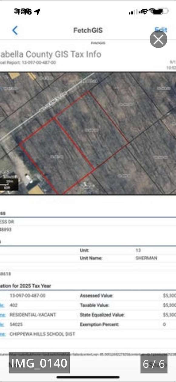 0.68 Acres of Residential Land for Sale in Weidman, Michigan