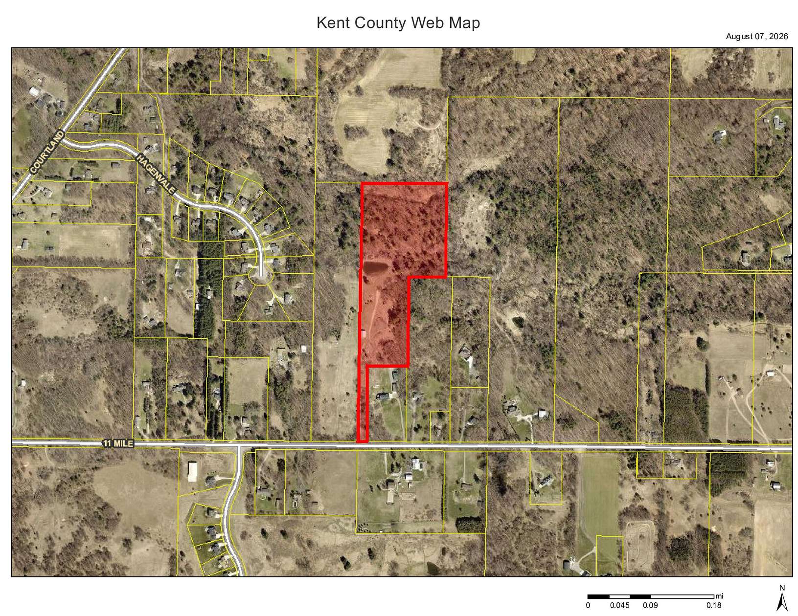 16.6 Acres of Land for Sale in Rockford, Michigan