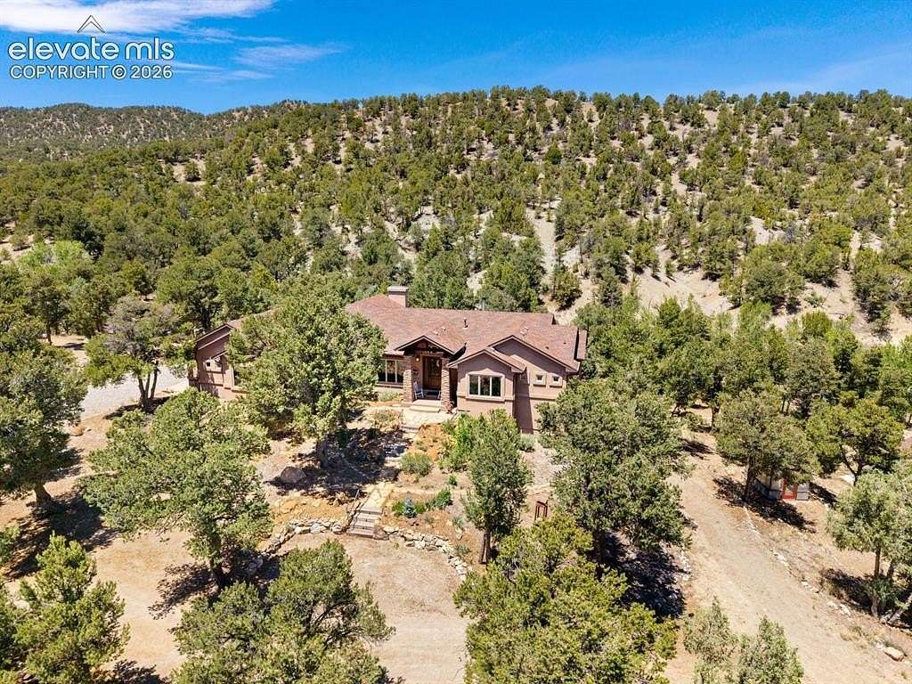 37.8 Acres of Recreational Land with Home for Sale in Coaldale, Colorado