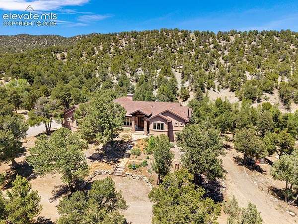 37.8 Acres of Recreational Land with Home for Sale in Coaldale, Colorado