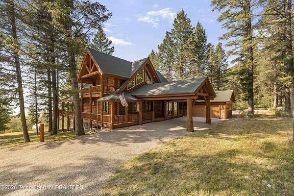 3.3 Acres of Land with Home for Sale in Star Valley Ranch, Wyoming