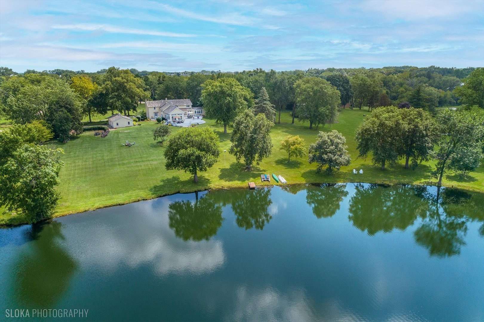 5.39 Acres of Land with Home for Sale in Barrington Hills, Illinois