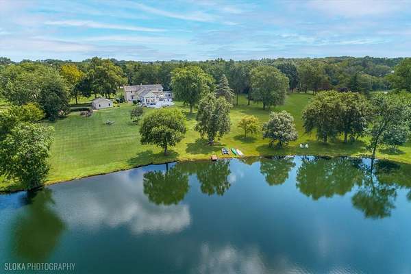 5.39 Acres of Land with Home for Sale in Barrington Hills, Illinois