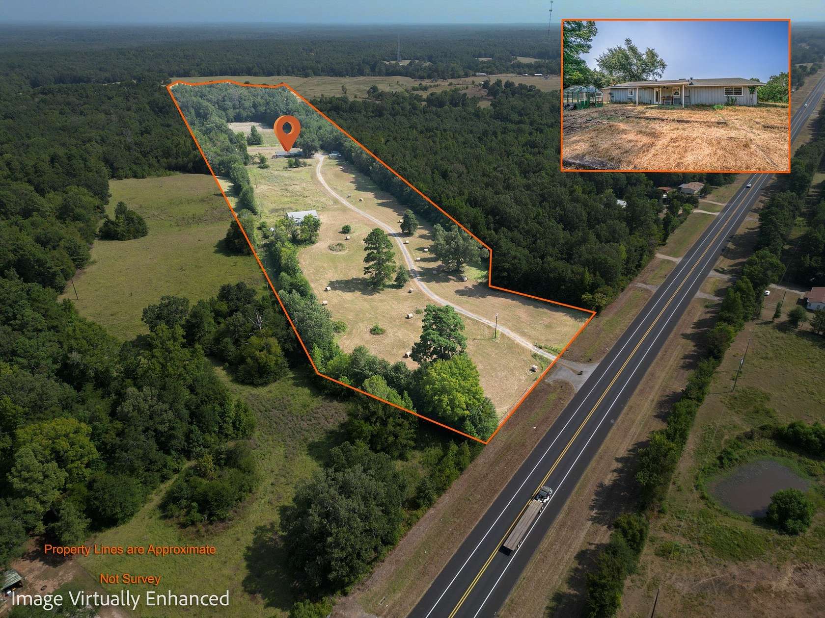 17.2 Acres of Land with Home for Sale in Henderson, Texas