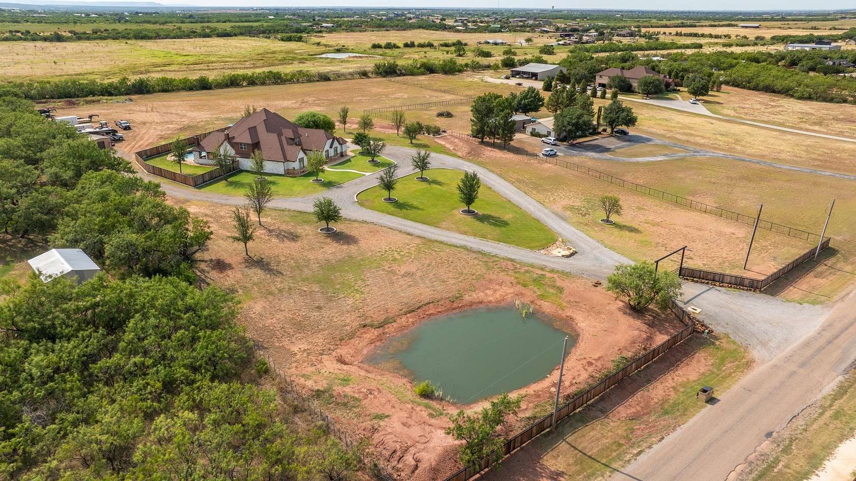 7 Acres of Land with Home for Sale in Tuscola, Texas