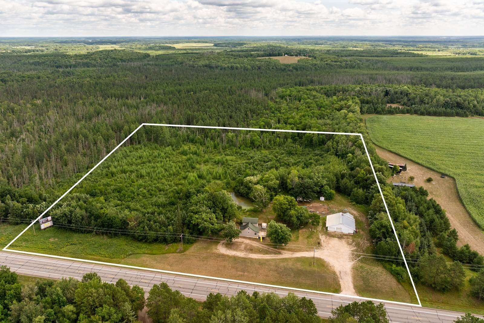 10 Acres of Land with Home for Sale in Menahga, Minnesota